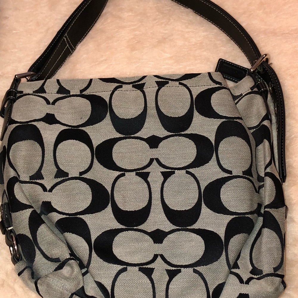 Black & Gray Coach Purse